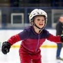 Children participating in ice sports